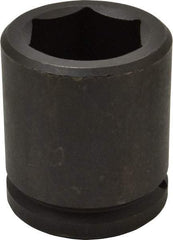 Proto - 1-1/2" Drive 2-1/16" Standard Impact Socket - 6 Points, 3-5/8" OAL - USA Tool & Supply