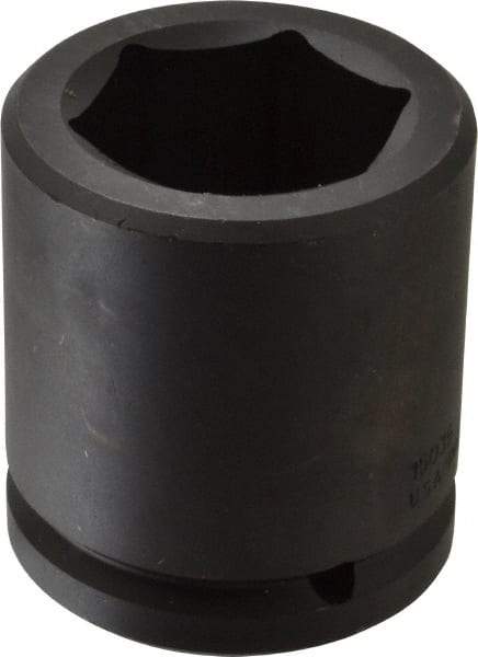 Proto - 1-1/2" Drive 2-3/16" Standard Impact Socket - 6 Points, 3-5/8" OAL - USA Tool & Supply