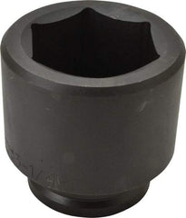 Proto - 1-1/2" Drive 3-1/4" Standard Impact Socket - 6 Points, 4-23/32" OAL - USA Tool & Supply