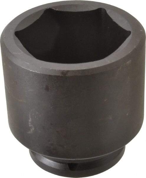 Proto - 1-1/2" Drive 3-1/2" Standard Impact Socket - 6 Points, 4-31/32" OAL - USA Tool & Supply