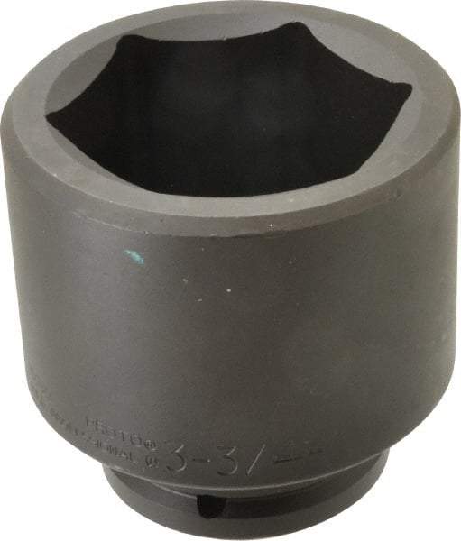 Proto - 1-1/2" Drive 3-3/4" Standard Impact Socket - 6 Points, 5" OAL - USA Tool & Supply