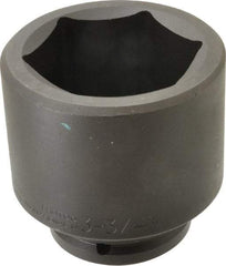 Proto - 1-1/2" Drive 3-3/4" Standard Impact Socket - 6 Points, 5" OAL - USA Tool & Supply