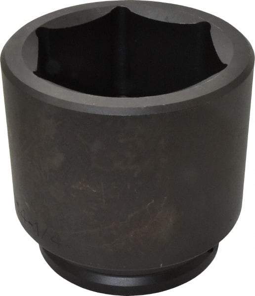 Proto - 1-1/2" Drive 4-1/4" Standard Impact Socket - 6 Points, 5-3/4" OAL - USA Tool & Supply