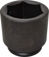 Proto - 1-1/2" Drive 4-1/4" Standard Impact Socket - 6 Points, 5-3/4" OAL - USA Tool & Supply