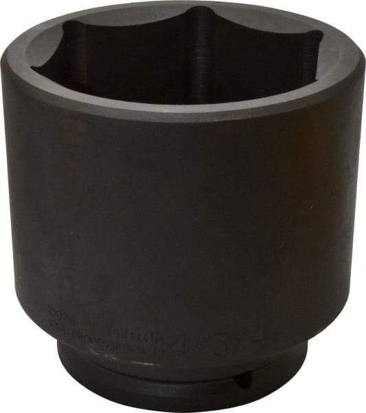 Proto - 1-1/2" Drive 4-3/4" Standard Impact Socket - 6 Points, 6-1/4" OAL - USA Tool & Supply
