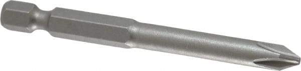 Irwin - #2 Phillips Screwdriver Bit - 1/4" Hex Drive, 2-3/4" OAL - USA Tool & Supply