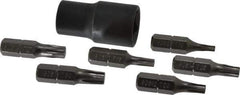 Proto - 7 Piece, 3/8" Drive Screwdriver Bit Set - T10 to T30 Torx - USA Tool & Supply