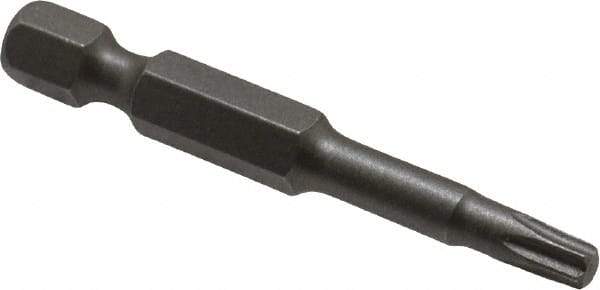 Irwin - T20 Torx Bit - 1/4" Hex Drive, 1-15/16" OAL - USA Tool & Supply