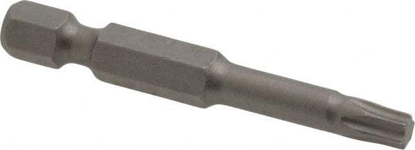 Irwin - T25 Torx Bit - 1/4" Hex Drive, 1-15/16" OAL - USA Tool & Supply