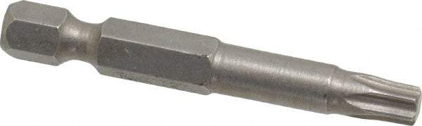 Irwin - T27 Torx Bit - 1/4" Hex Drive, 1-15/16" OAL - USA Tool & Supply