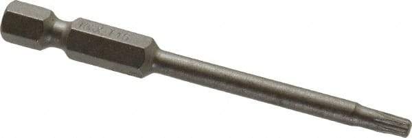 Irwin - T15 Torx Bit - 1/4" Hex Drive, 2-3/4" OAL - USA Tool & Supply