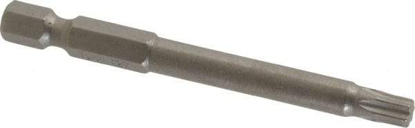 Irwin - T27 Torx Bit - 1/4" Hex Drive, 2-3/4" OAL - USA Tool & Supply