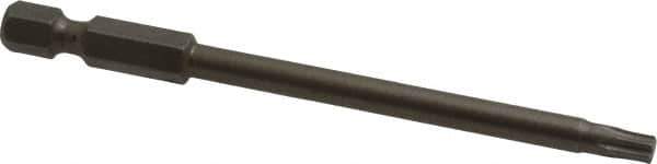 Irwin - T20 Torx Bit - 1/4" Hex Drive, 3-1/2" OAL - USA Tool & Supply