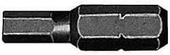 Irwin - 3mm Hex Screwdriver Bit - 5/16" Drive, 1-1/4" OAL - USA Tool & Supply