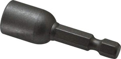 Irwin - 3/8" Magnetic Nutsetter - 1/4" Hex Drive, 1-7/8" OAL, 9/16" Socket Nose Diam - USA Tool & Supply