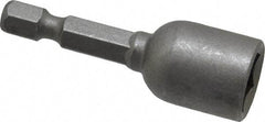 Irwin - 7/16" Magnetic Nutsetter - 1/4" Hex Drive, 1-7/8" OAL, 5/8" Socket Nose Diam - USA Tool & Supply