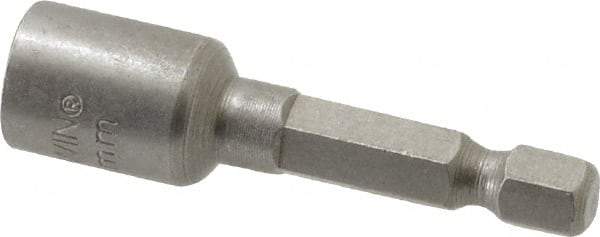 Irwin - 15/64" Magnetic Nutsetter - 1/4" Hex Drive, 1-11/16" OAL, 1/2" Socket Nose Diam - USA Tool & Supply