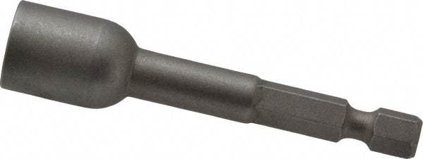 Irwin - 3/8" Magnetic Nutsetter - 1/4" Hex Drive, 2-9/16" OAL, 9/16" Socket Nose Diam - USA Tool & Supply