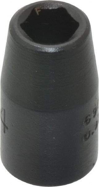 Proto - 1/4" Drive 1/4" Standard Impact Socket - 6 Points, 7/8" OAL - USA Tool & Supply