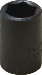 Proto - 1/4" Drive 3/8" Standard Impact Socket - 6 Points, 7/8" OAL - USA Tool & Supply