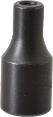 Proto - 1/4" Drive Impact Socket - 1" OAL - USA Tool & Supply
