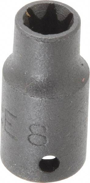 Proto - 1/4" Drive Impact Socket - 1" OAL - USA Tool & Supply