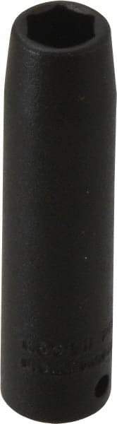 Proto - 1/4" Drive 9/32" Deep Impact Socket - 6 Points, 2" OAL - USA Tool & Supply