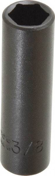 Proto - 1/4" Drive 3/8" Deep Impact Socket - 6 Points, 2" OAL - USA Tool & Supply
