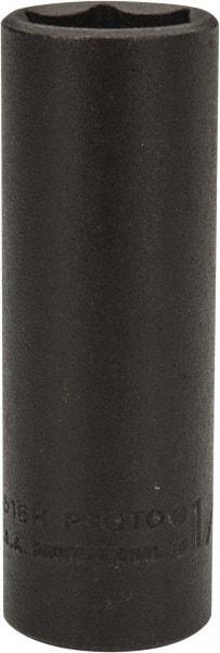 Proto - 1/4" Drive 1/2" Deep Impact Socket - 6 Points, 2" OAL - USA Tool & Supply