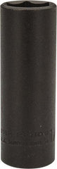 Proto - 1/4" Drive 1/2" Deep Impact Socket - 6 Points, 2" OAL - USA Tool & Supply