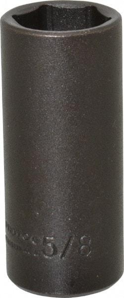 Proto - 1/4" Drive 5/8" Deep Impact Socket - 6 Points, 2" OAL - USA Tool & Supply