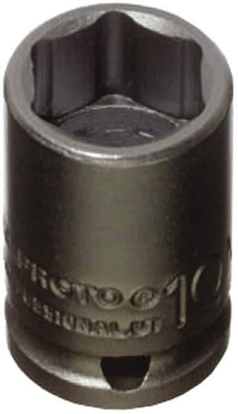 Proto - 1/4" Drive 4mm Standard Impact Socket - 6 Points, 7/8" OAL - USA Tool & Supply
