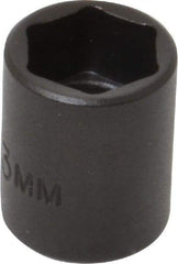 Proto - 1/4" Drive 13mm Standard Impact Socket - 6 Points, 7/8" OAL - USA Tool & Supply