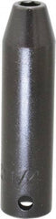 Proto - 3/8" Drive 1/4" Deep Impact Socket - 6 Points, 2-3/4" OAL - USA Tool & Supply