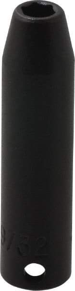 Proto - 3/8" Drive 9/32" Deep Impact Socket - 6 Points, 2-3/4" OAL - USA Tool & Supply