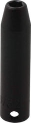 Proto - 3/8" Drive 9/32" Deep Impact Socket - 6 Points, 2-3/4" OAL - USA Tool & Supply