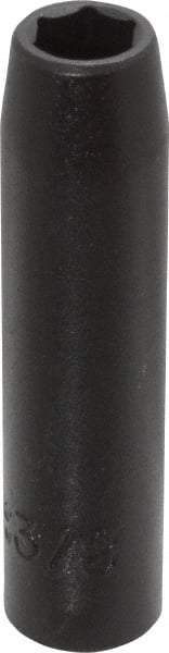 Proto - 3/8" Drive 3/8" Deep Impact Socket - 6 Points, 2-3/4" OAL - USA Tool & Supply
