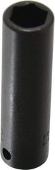 Proto - 3/8" Drive 1/2" Deep Impact Socket - 6 Points, 2-3/4" OAL - USA Tool & Supply