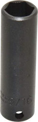 Proto - 3/8" Drive 9/16" Deep Impact Socket - 6 Points, 2-3/4" OAL - USA Tool & Supply