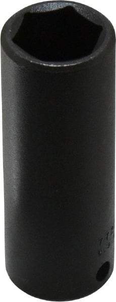 Proto - 3/8" Drive 11/16" Deep Impact Socket - 6 Points, 2-3/4" OAL - USA Tool & Supply