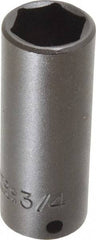 Proto - 3/8" Drive 3/4" Deep Impact Socket - 6 Points, 2-3/4" OAL - USA Tool & Supply