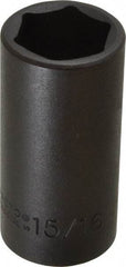 Proto - 3/8" Drive 15/16" Deep Impact Socket - 6 Points, 2-3/4" OAL - USA Tool & Supply