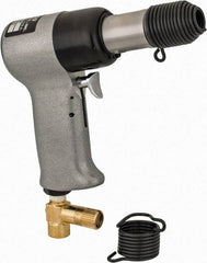 US Airtool - 3/32 & 5/32" Capacity, Air Riveting Hammer - 2-1/4" Long Stroke, 1/4" Inlet - USA Tool & Supply