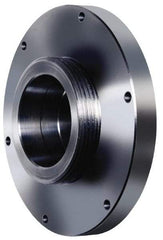 Pratt Burnerd America - Adapter Back Plate for 8" Diam Self Centering Lathe Chucks - L-0 Mount, 2-1/4" Through Hole Diam, Steel - USA Tool & Supply