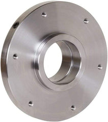 Pratt Burnerd America - Adapter Back Plate for 6" Diam Self Centering Lathe Chucks - 2-3/16 - 10 Mount, 1.81" Through Hole Diam, Steel - USA Tool & Supply