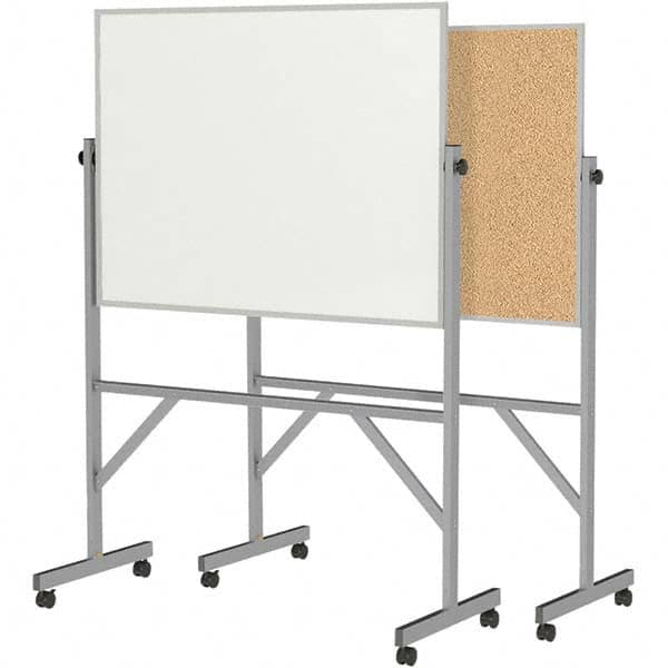 Ghent - Whiteboards & Magnetic Dry Erase Boards Type: Reversible Dry Erase/Corkboard Height (Inch): 78-1/4 - USA Tool & Supply