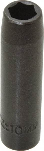 Proto - 3/8" Drive 10mm Deep Impact Socket - 6 Points, 2-47/64" OAL - USA Tool & Supply