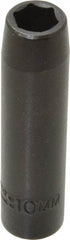 Proto - 3/8" Drive 10mm Deep Impact Socket - 6 Points, 2-47/64" OAL - USA Tool & Supply