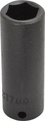 Proto - 3/8" Drive 17mm Deep Impact Socket - 6 Points, 2-47/64" OAL - USA Tool & Supply