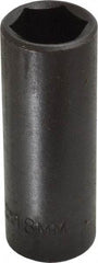 Proto - 3/8" Drive 18mm Deep Impact Socket - 6 Points, 2-47/64" OAL - USA Tool & Supply
